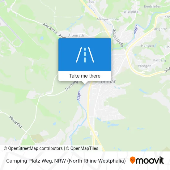 Карта Camping Platz Weg
