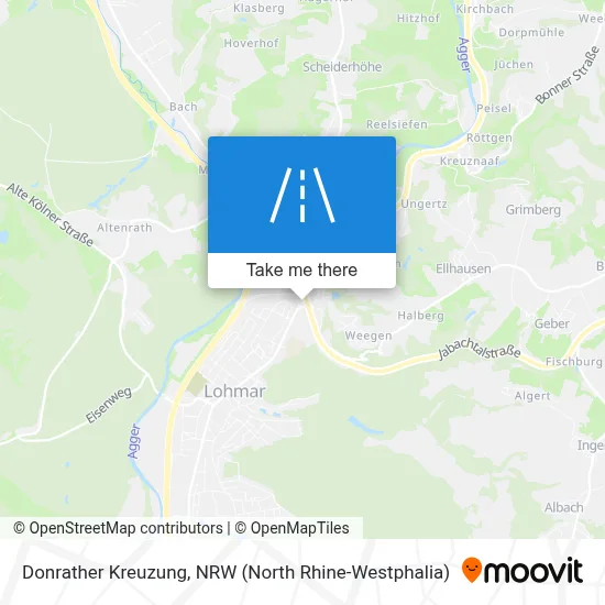 Donrather Kreuzung map