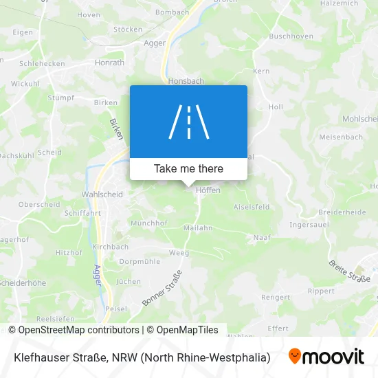 Klefhauser Straße map