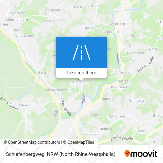 Schiefenbergweg map