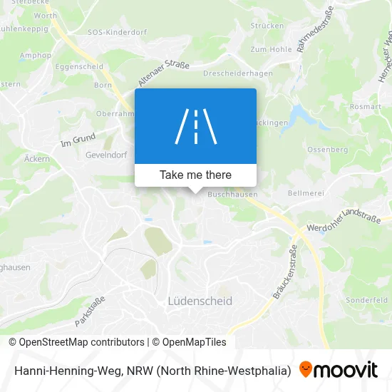 Hanni-Henning-Weg map