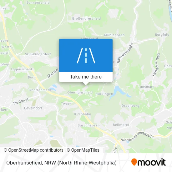 Карта Oberhunscheid