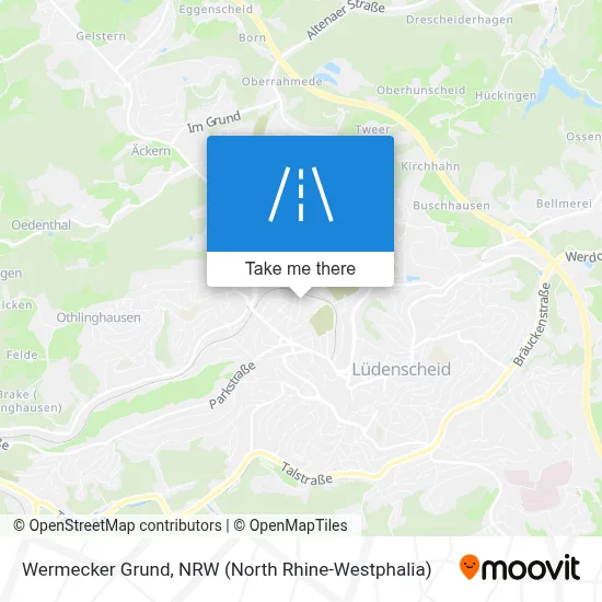 Wermecker Grund map