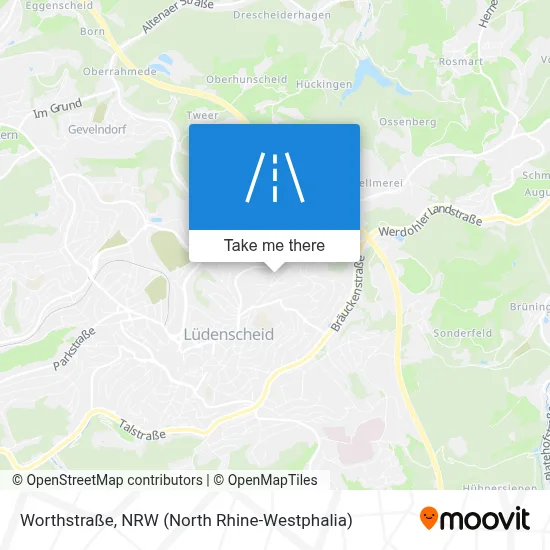 Worthstraße map