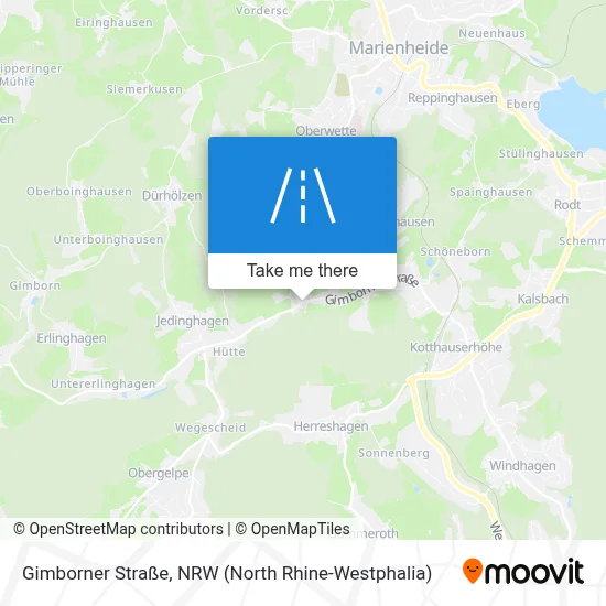Gimborner Straße map