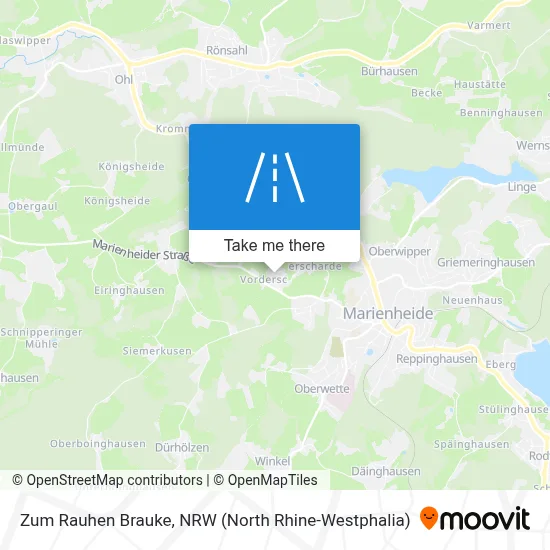 Zum Rauhen Brauke map