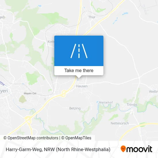Harry-Garm-Weg map