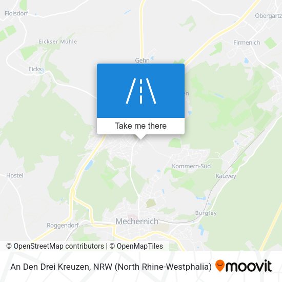 An Den Drei Kreuzen map