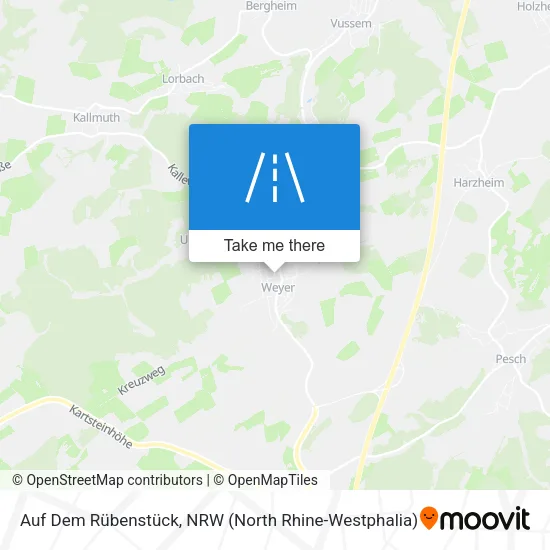 Карта Auf Dem Rübenstück