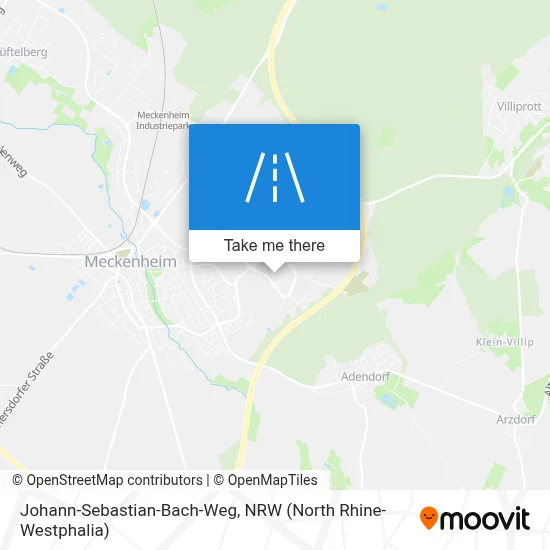 Johann-Sebastian-Bach-Weg map