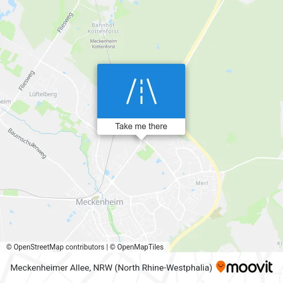 Карта Meckenheimer Allee