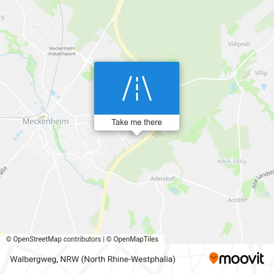 Walbergweg map