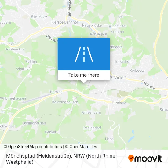 Карта Mönchspfad (Heidenstraße)
