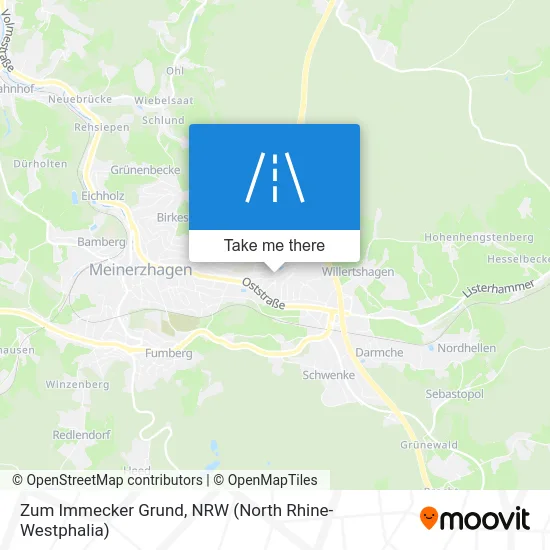 Zum Immecker Grund map