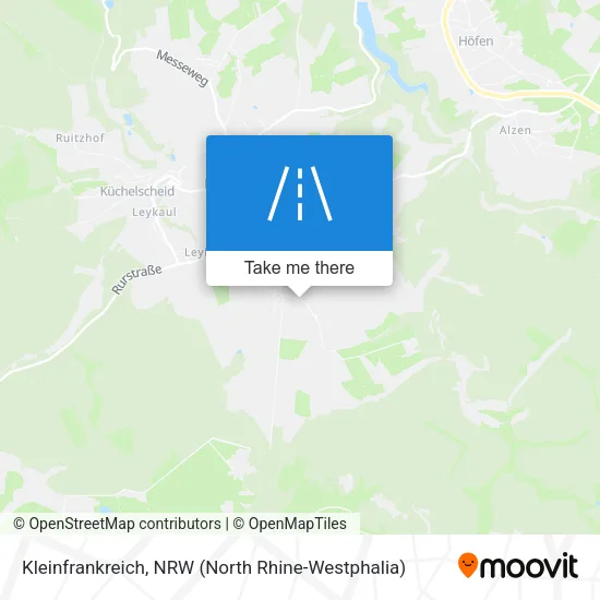 Карта Kleinfrankreich