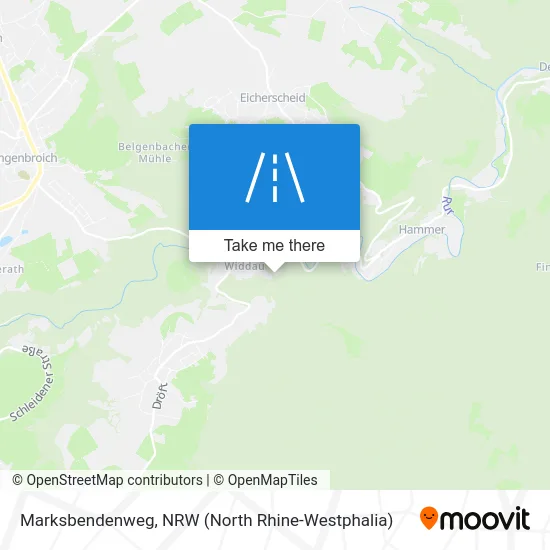 Marksbendenweg map