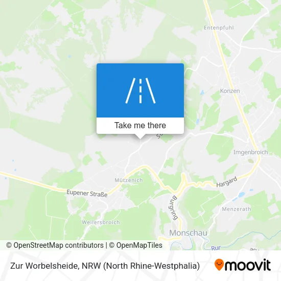 Карта Zur Worbelsheide