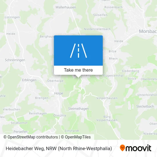 Heidebacher Weg map