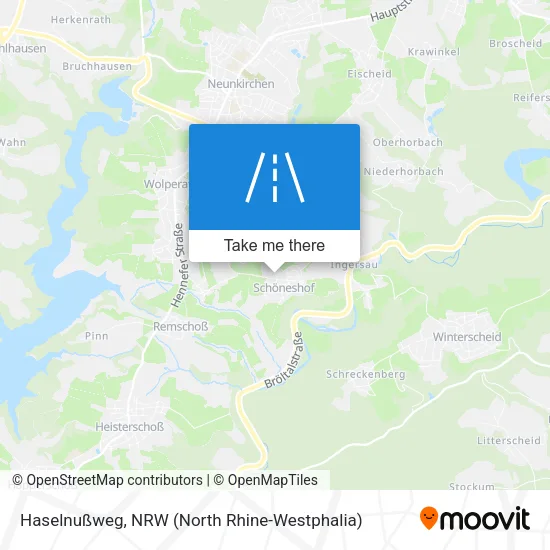 Карта Haselnußweg