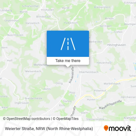 Карта Weierter Straße