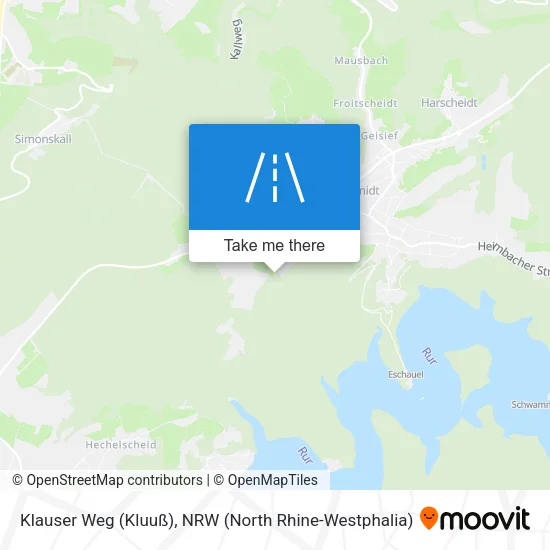 Карта Klauser Weg (Kluuß)