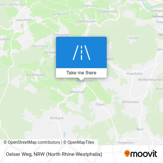 Oelser Weg map
