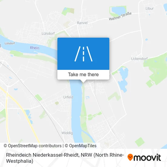 Rheindeich Niederkassel-Rheidt map