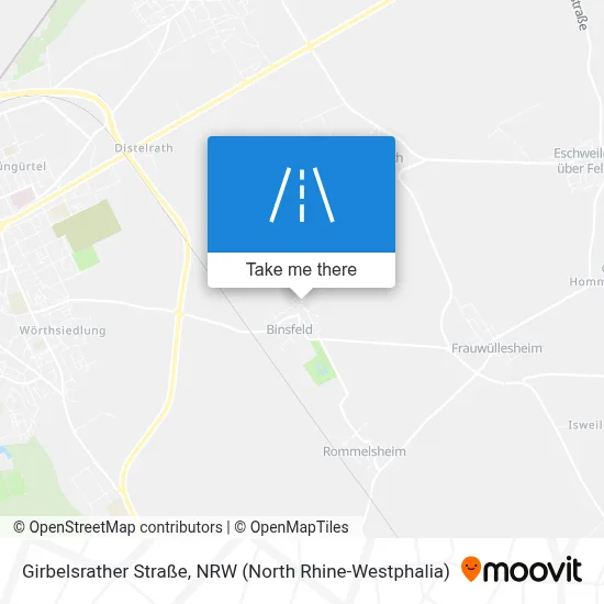 Girbelsrather Straße map