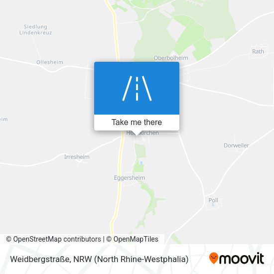 Weidbergstraße map