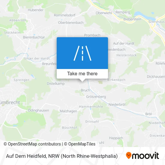 Карта Auf Dem Heidfeld