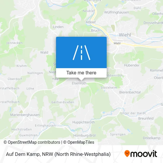Карта Auf Dem Kamp