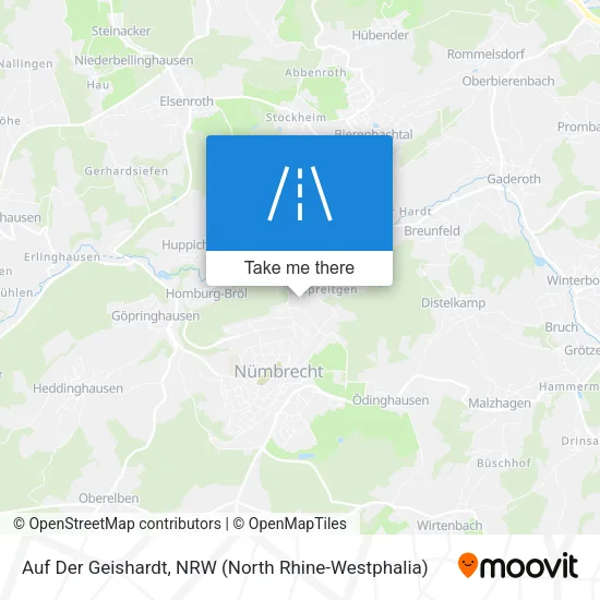 Карта Auf Der Geishardt