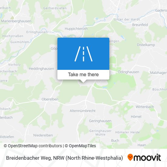 Breidenbacher Weg map