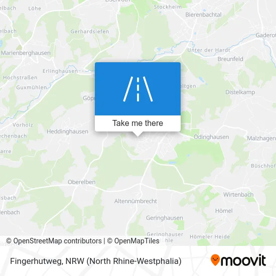 Fingerhutweg map