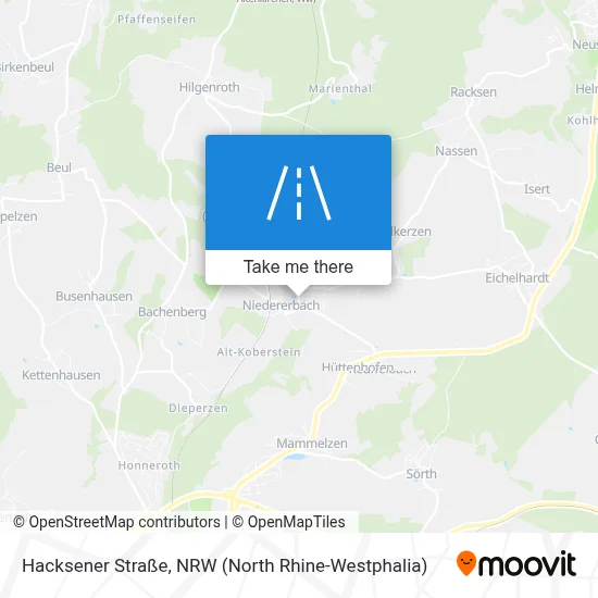 Hacksener Straße map