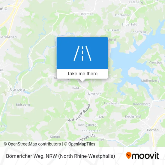 Bömericher Weg map