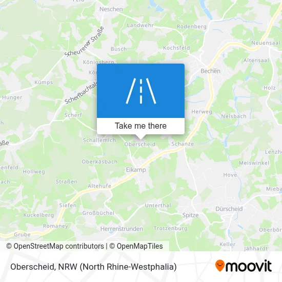 Oberscheid map