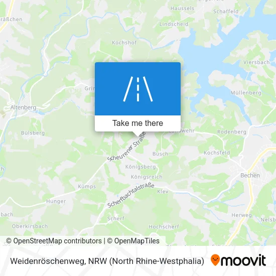 Карта Weidenröschenweg