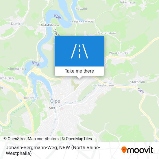 Johann-Bergmann-Weg map