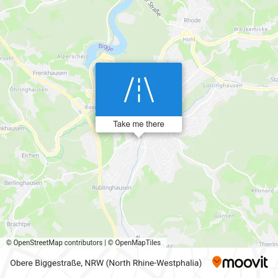 Карта Obere Biggestraße