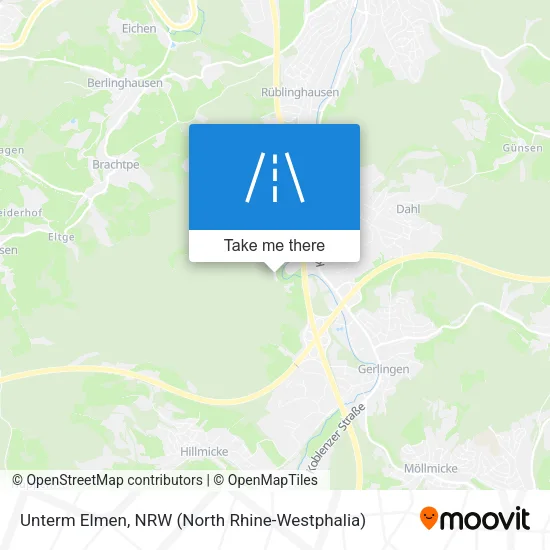 Карта Unterm Elmen