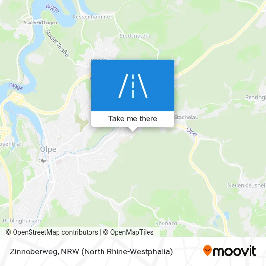 Zinnoberweg map