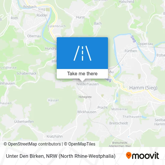 Unter Den Birken map