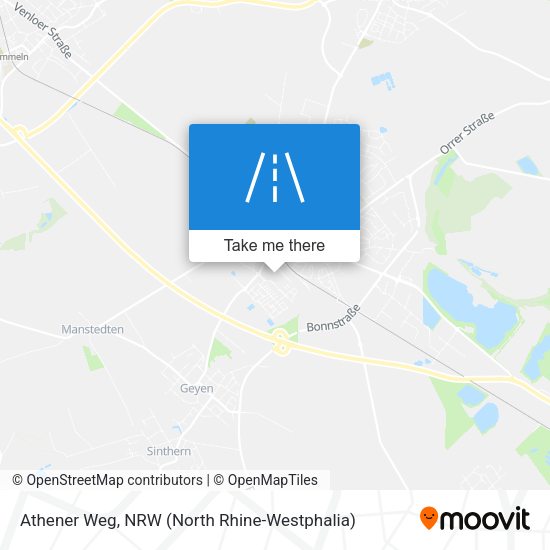 Athener Weg map