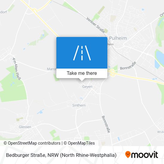 Bedburger Straße map