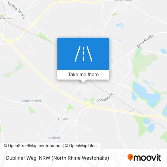 Dubliner Weg map