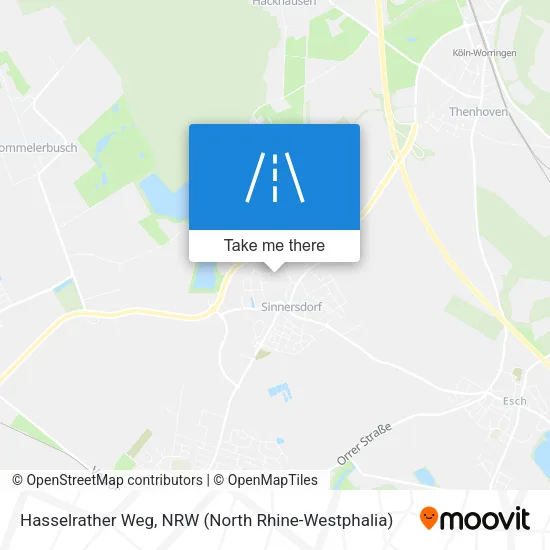Карта Hasselrather Weg