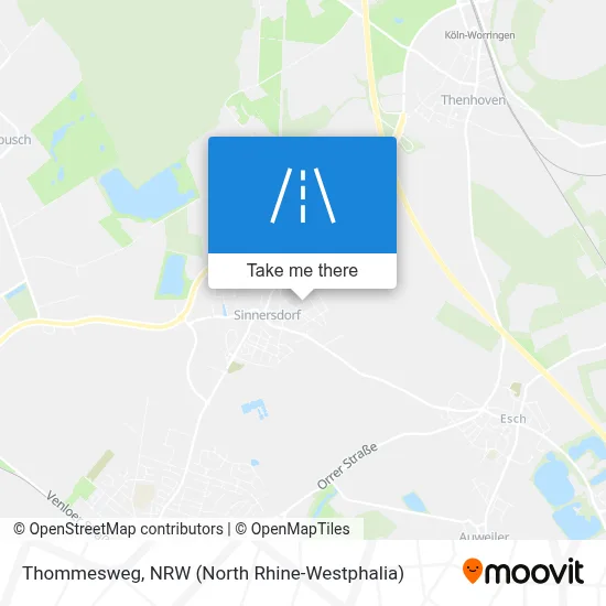 Thommesweg map