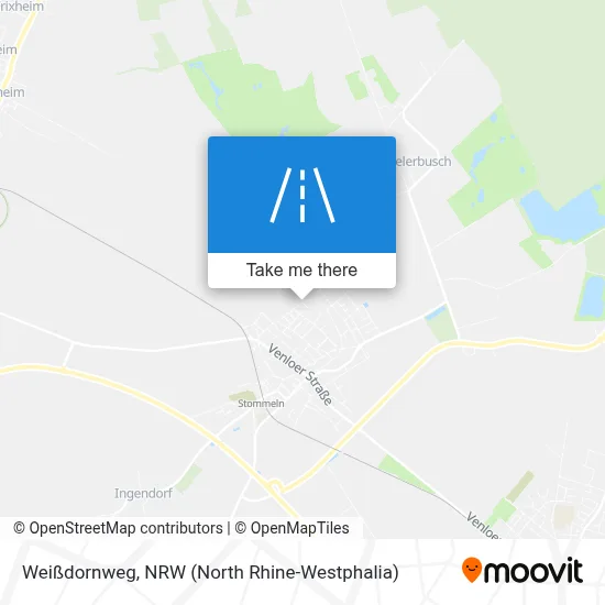 Weißdornweg map