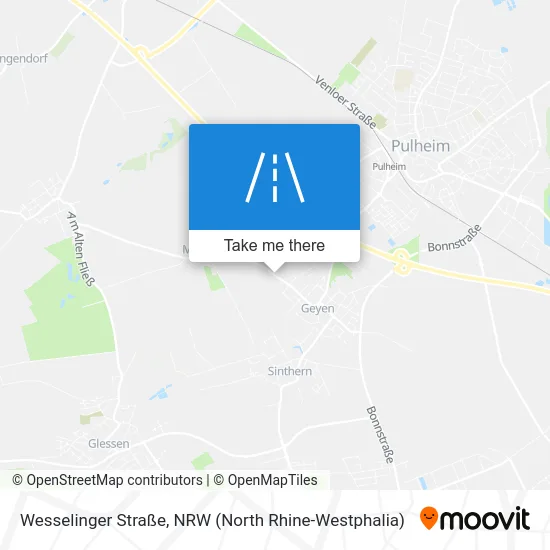 Wesselinger Straße map